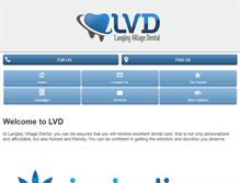 Tablet Screenshot of langleydentalsurgeon.com